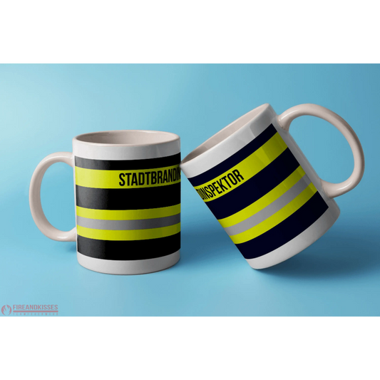 Fireandkisses feuerwehr-tasse „stadtbrandinspektor“ - weiß - tasse feuerwehr-tasse „stadtbrandinspektor“