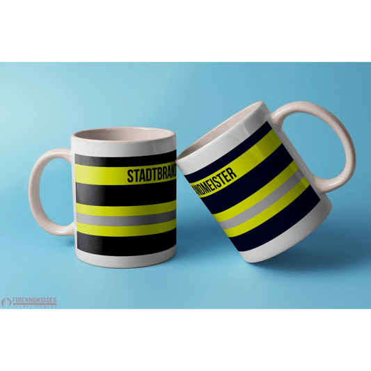 Fireandkisses feuerwehr-tasse „stadtbrandmeister“ - weiß - tasse feuerwehr-tasse „stadtbrandmeister“