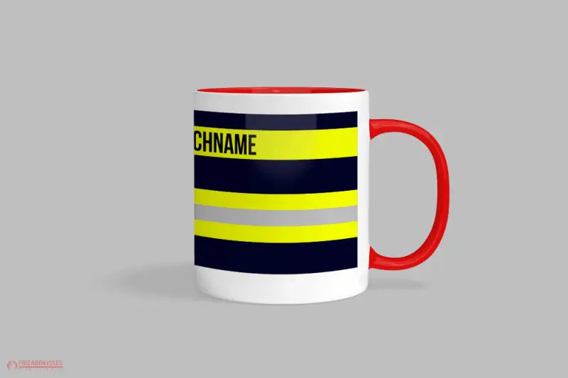 Feuerwehr-Tasse ’Wunschtext’ - Rot - Tasse