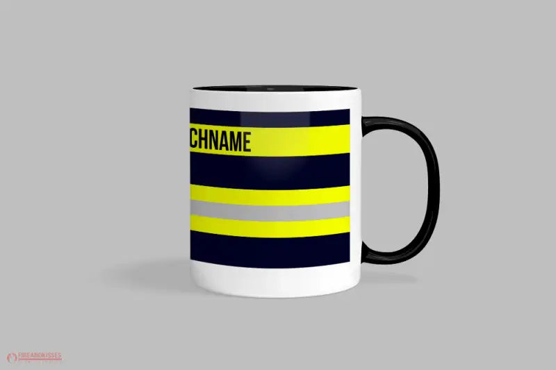 Feuerwehr-Tasse ’Wunschtext’ - Schwarz - Tasse