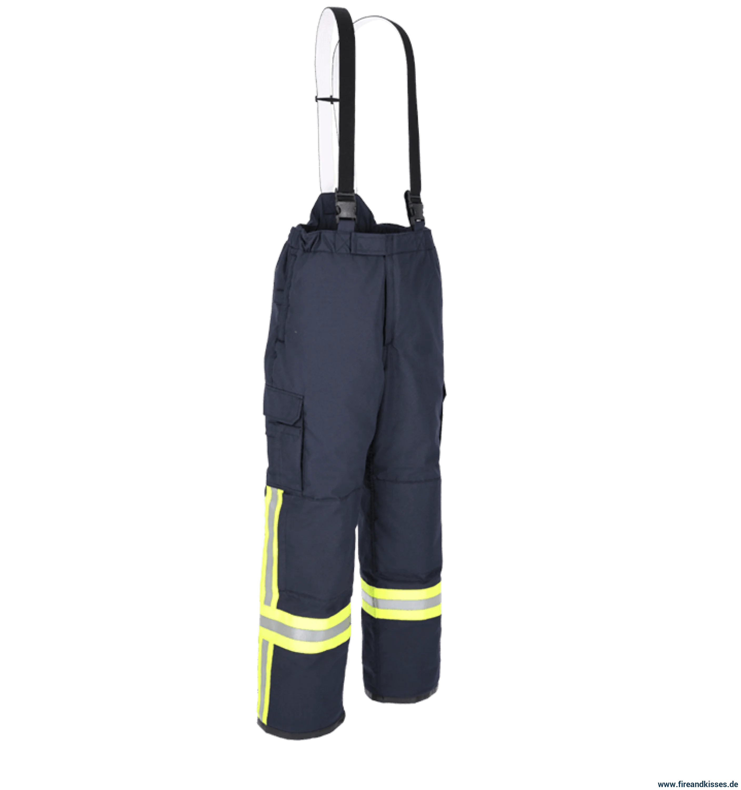 Feuerwehr-Überhose Nomex Airtex®S EN 469 HuPF Teil 4 - Einsatzhose Schwarzblau X2 Y2 Z2 Lange Größen