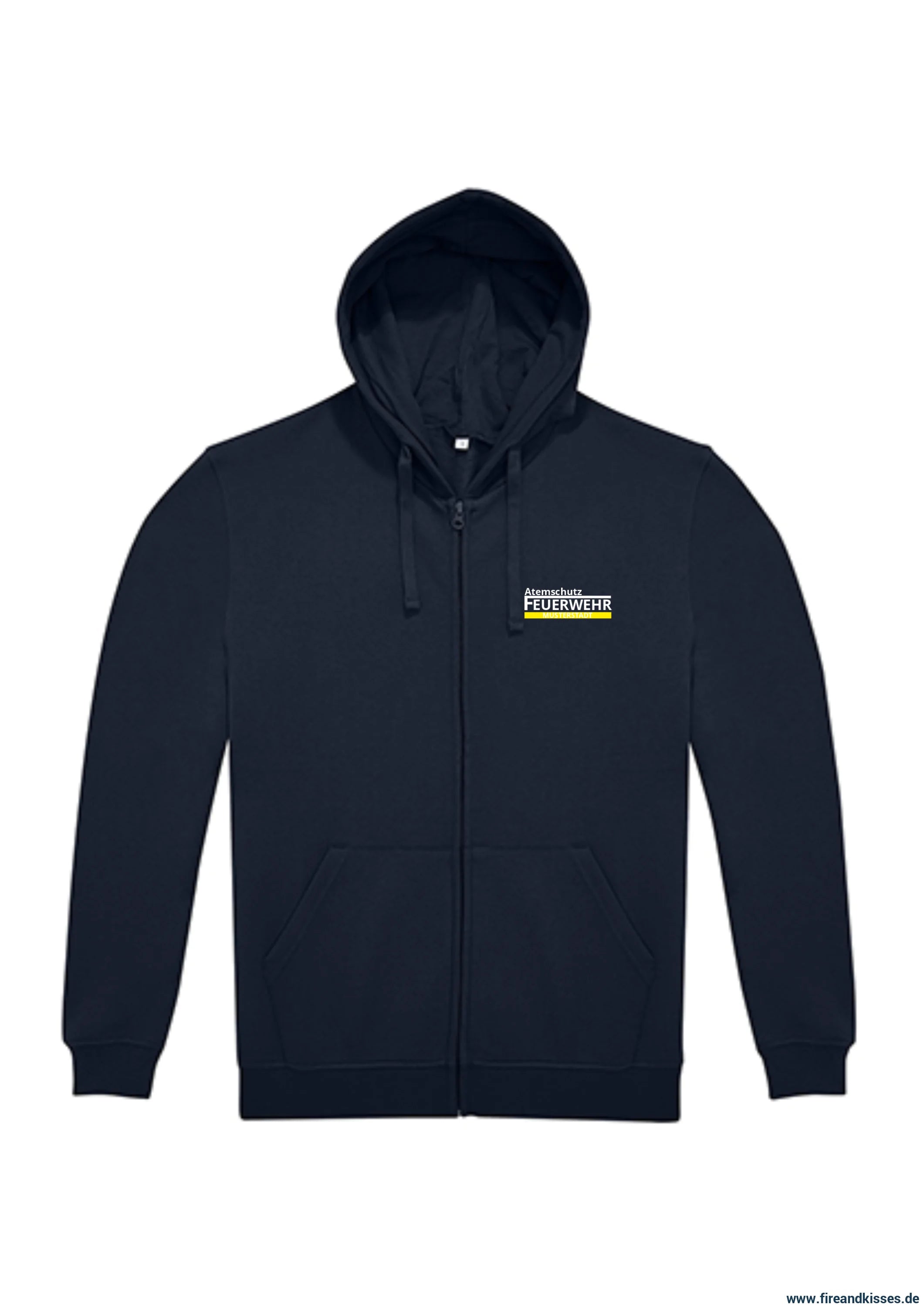 Feuerwehr zip-hoodie – deine agt-wechselkleidung mit wunsch-ortsname - zip-hoodie deine agt-wechselkleidung
