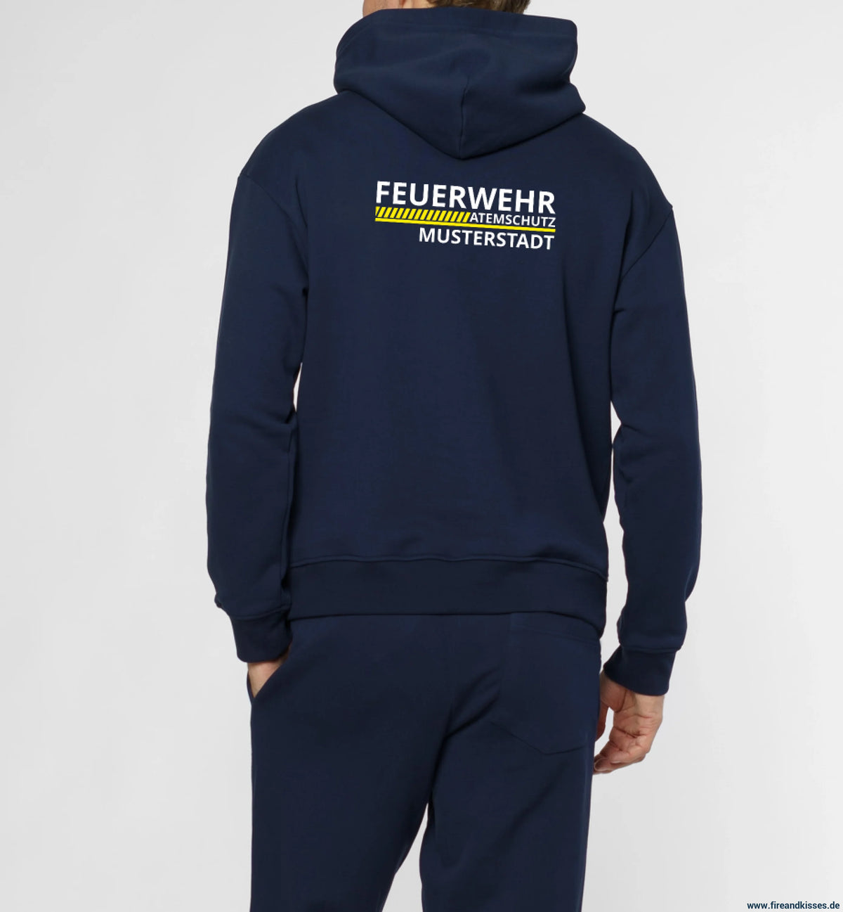 Feuerwehr zip-hoodie – deine agt-wechselkleidung mit wunsch-ortsname - zip-hoodie deine agt-wechselkleidung