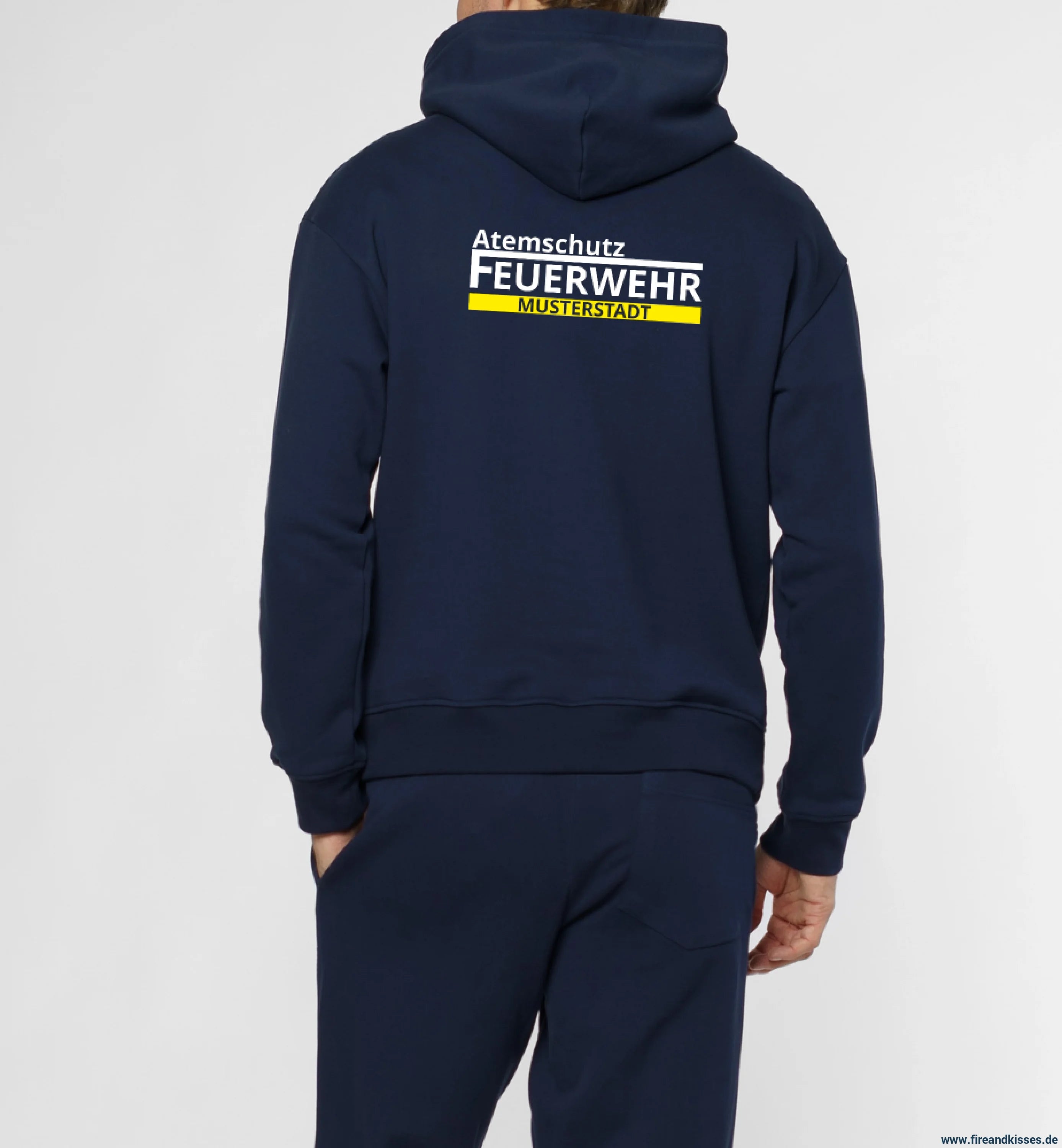 Feuerwehr zip-hoodie – deine agt-wechselkleidung mit wunsch-ortsname - zip-hoodie deine agt-wechselkleidung