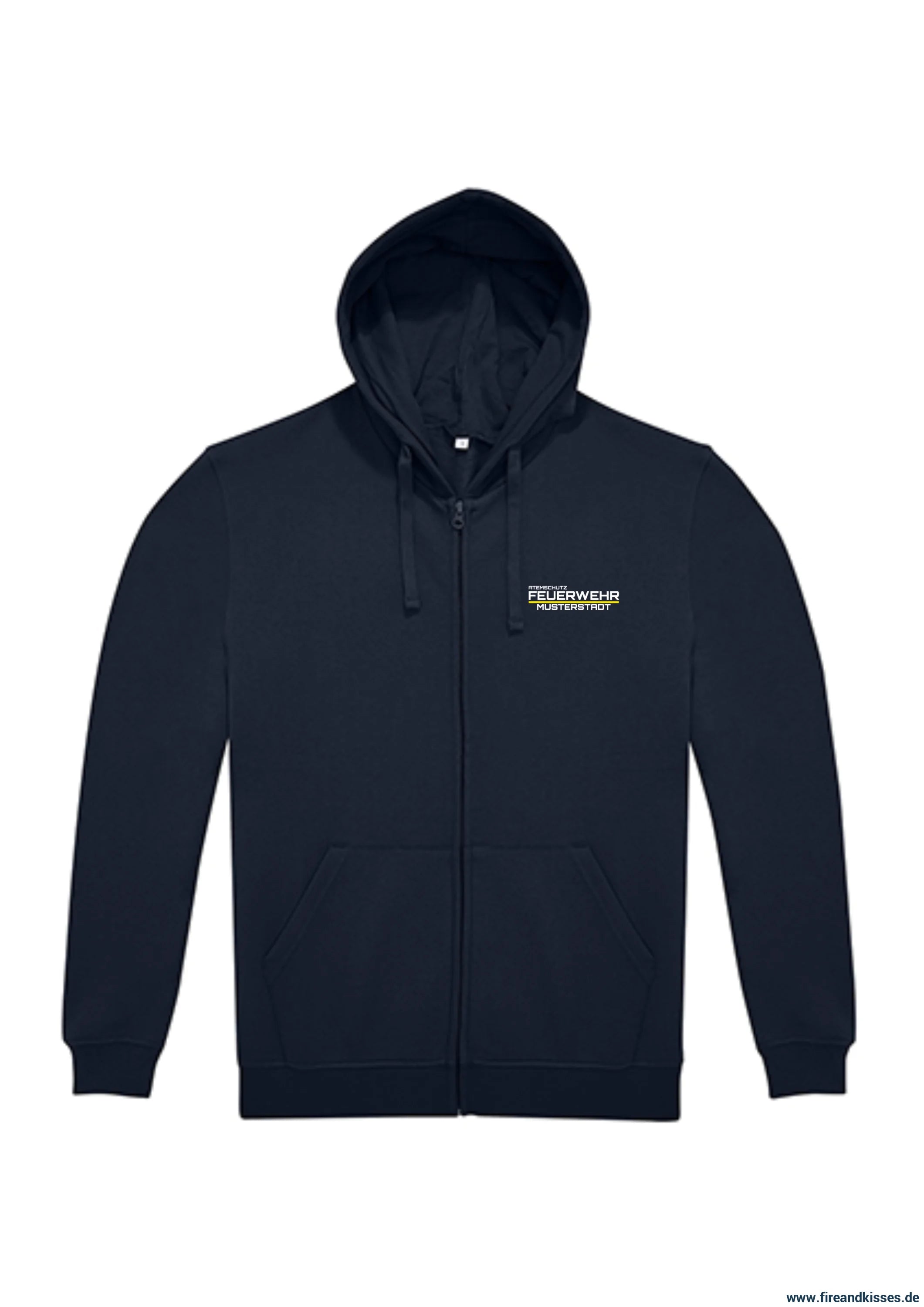 Feuerwehr zip-hoodie – deine agt-wechselkleidung mit wunsch-ortsname - zip-hoodie deine agt-wechselkleidung