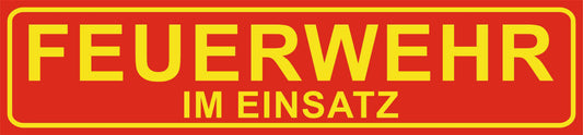 Magnetschild „FEUERWEHR IM EINSATZ“ – Qualitativ Hochwertig und Einsatzbereit Entwickelt für echte Feuerwehrprofis