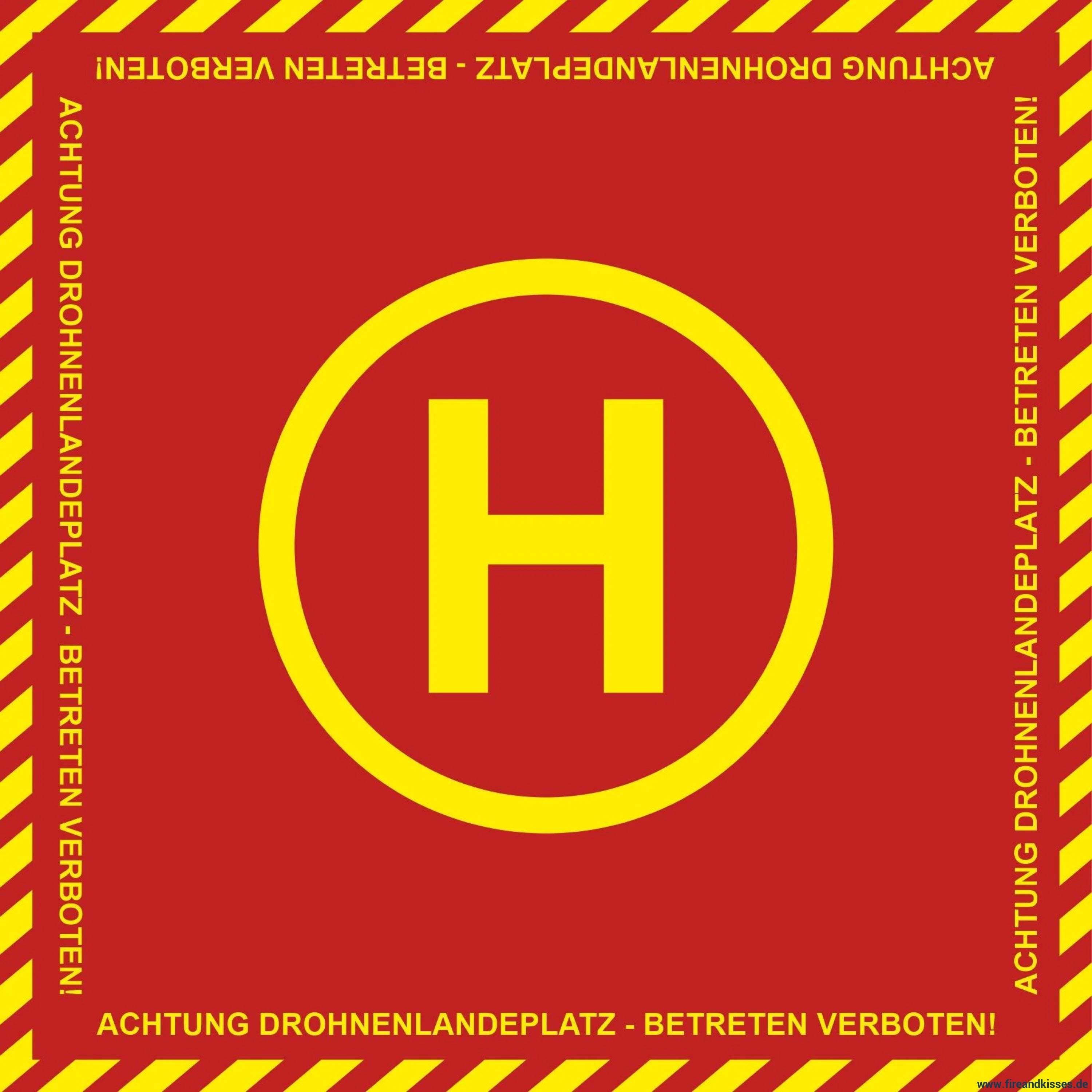 Fireandkisses bos feuerwehr drohnen landeplatz standard - bereitstellungsplane bos feuerwehr drohnen landeplatz