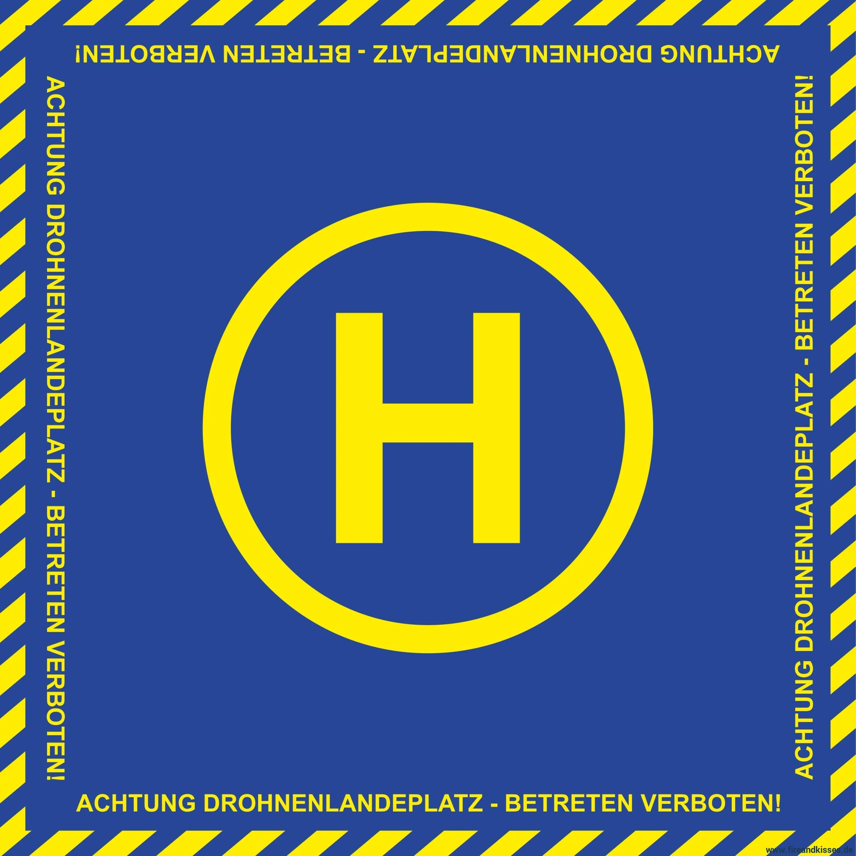 Fireandkisses bos thw drohnen landeplatz standard - bereitstellungsplane bos thw drohnen landeplatz standard