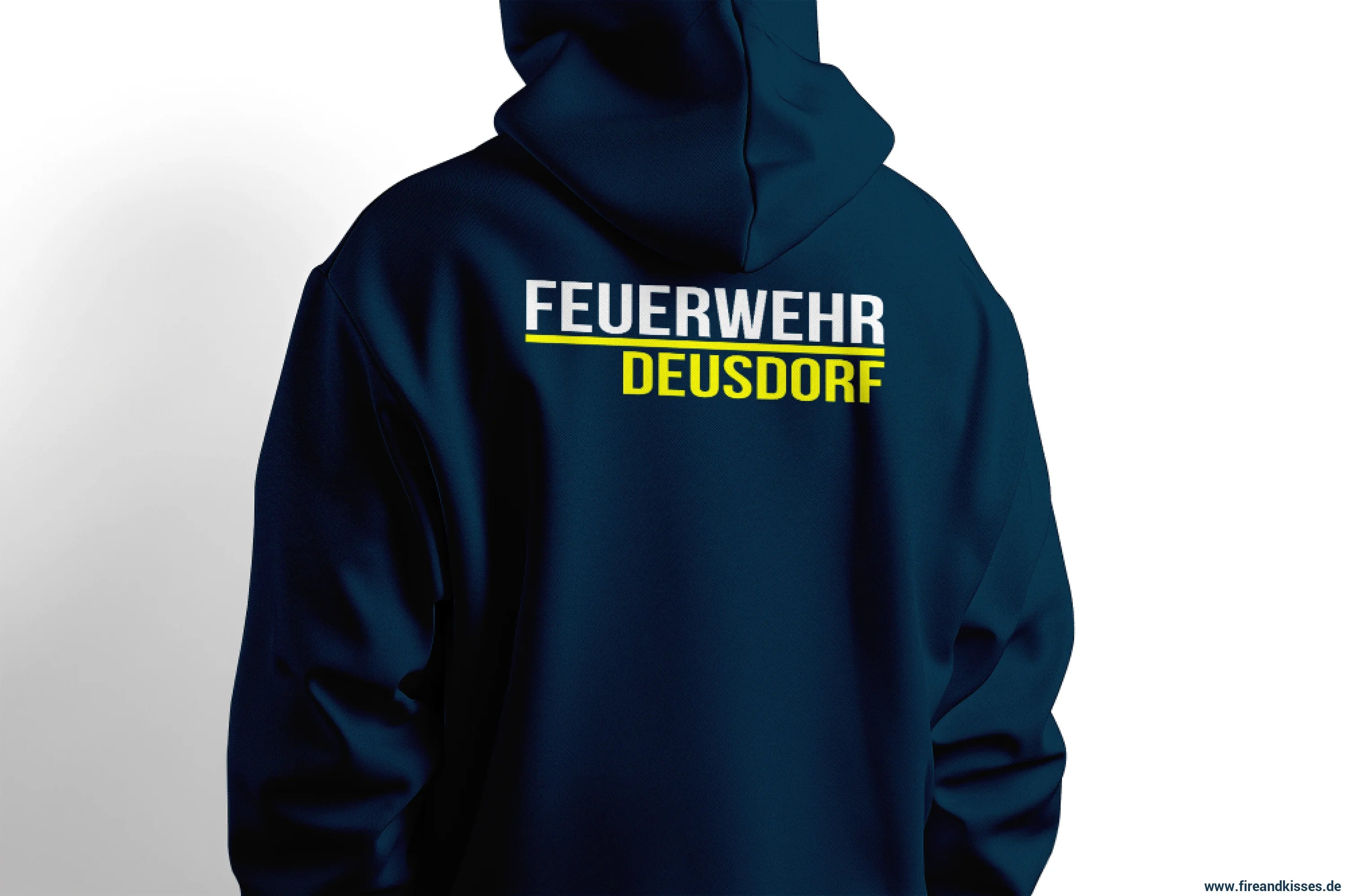 Fireandkisses - feuerwehr-hoodie model deusdorf in navy – komfort & funktion für einsatz und freizeit - hoodie