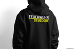 Fireandkisses - feuerwehr-hoodie model deusdorf in schwarz – komfort & funktion für einsatz und freizeit - hoodie