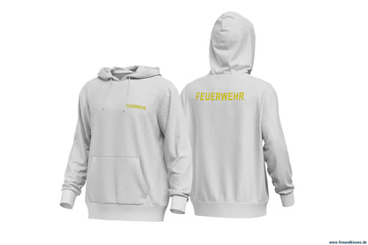 Fireandkisses - feuerwehr-hoodie weiß – komfort & funktion für einsatz und freizeit - hoodie - feuerwehr-hoodie weiß