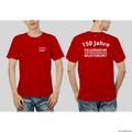 Fireandkisses feuerwehr-jubiläums-t-shirt – xxx jahre deine feuerwehr! - rot / xs - feuerwehr-jubiläums-t-shirt xxx