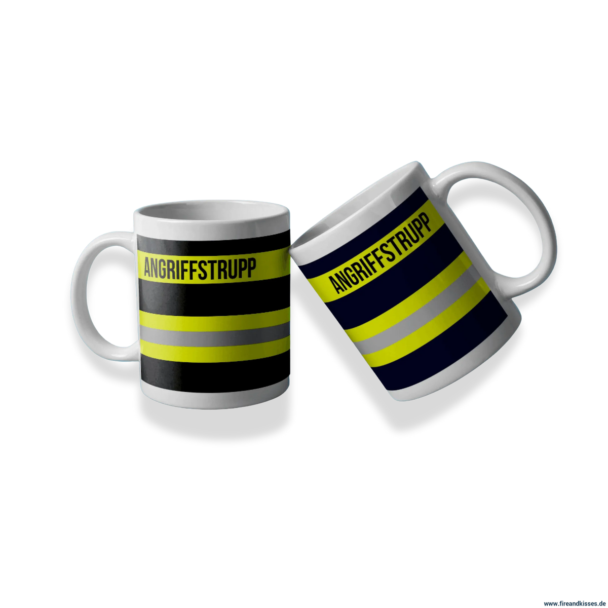 Fireandkisses feuerwehr-tasse „angriffstrupp“ - tasse angriffstrupp | keramik 0,3l spülmaschinenfest