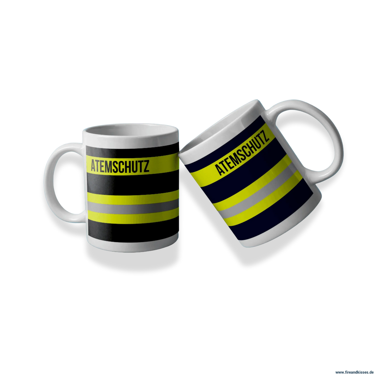 Fireandkisses feuerwehr-tasse „atemschutz“ - tasse atemschutz | keramik 0,3l spülmaschinenfest