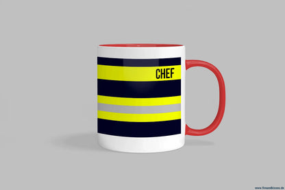 Fireandkisses feuerwehr-tasse „chef“ - roter rand & henkel - tasse feuerwehr-tasse „chef“ - fireandkisses.de
