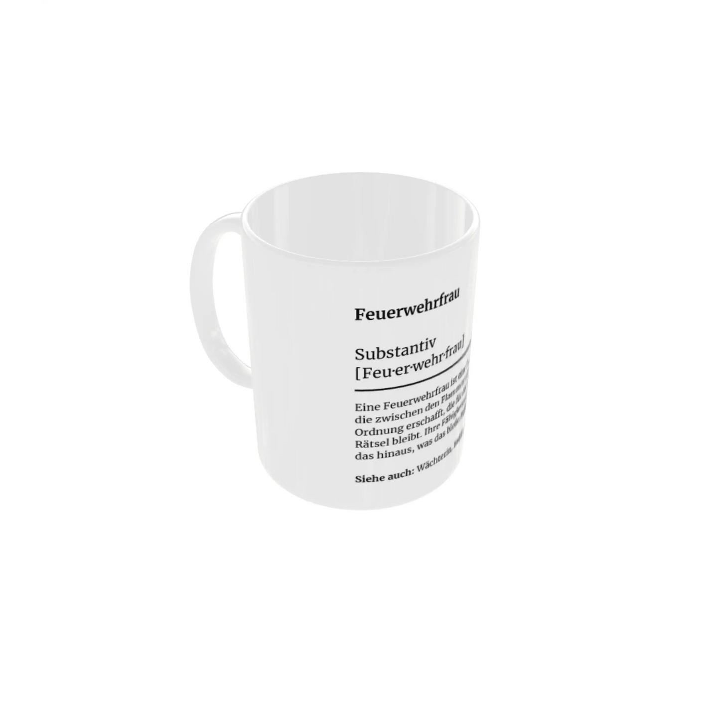 Fireandkisses feuerwehr-tasse „definition feuerwehrfrau“ - tasse feuerwehr-tasse „definition