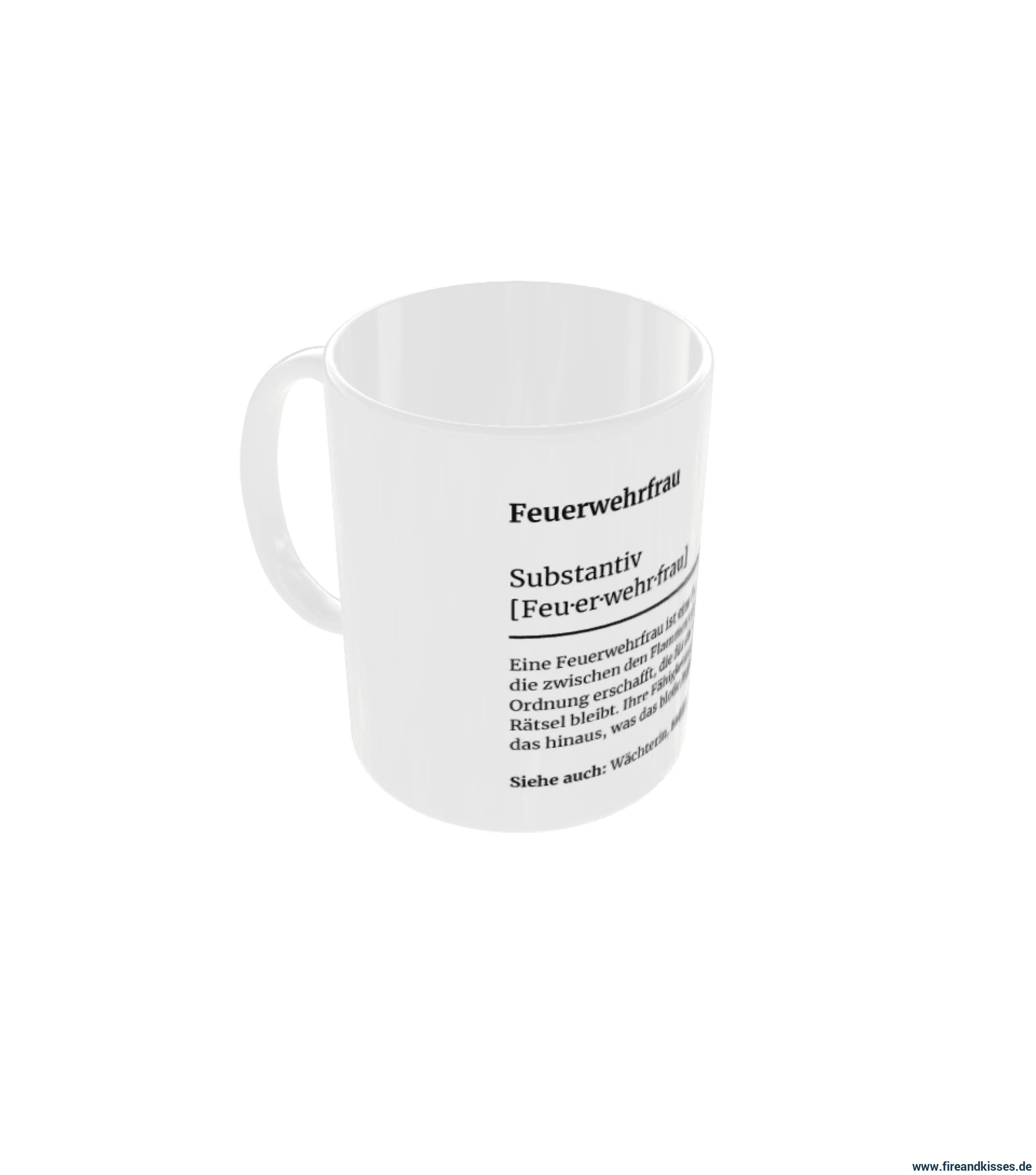 Fireandkisses feuerwehr-tasse „definition feuerwehrfrau“ - tasse feuerwehr-tasse „definition