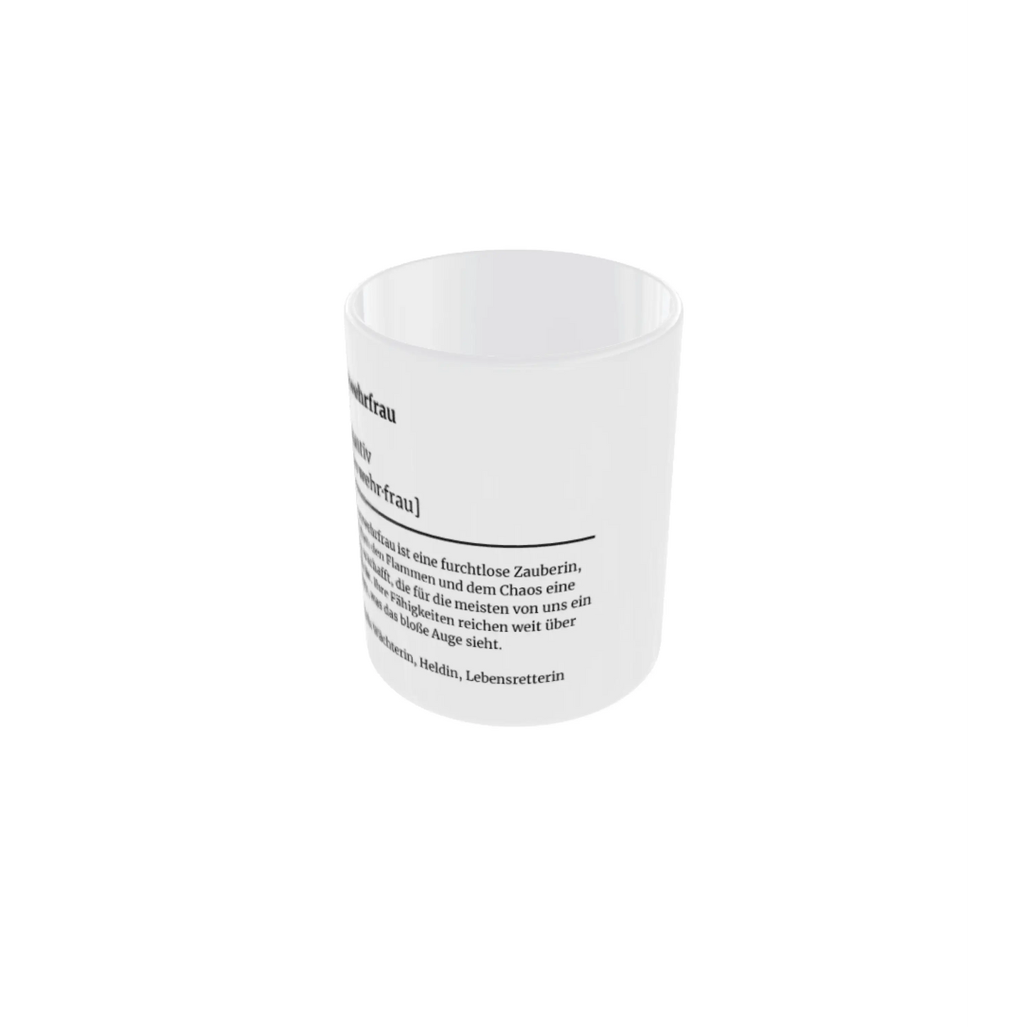 Fireandkisses feuerwehr-tasse „definition feuerwehrfrau“ - tasse feuerwehr-tasse „definition