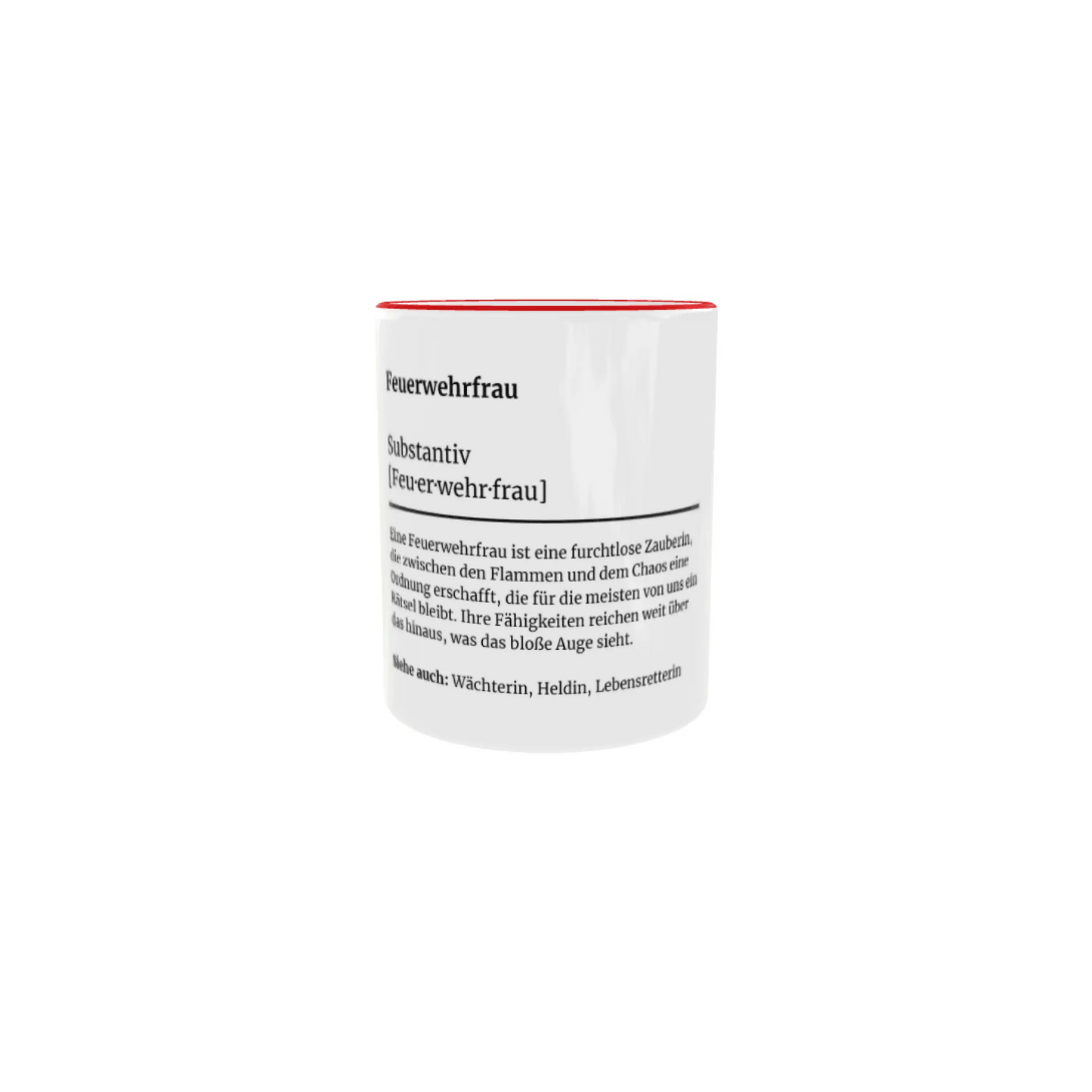 Fireandkisses feuerwehr-tasse „definition feuerwehrfrau“ - tasse feuerwehr-tasse „definition