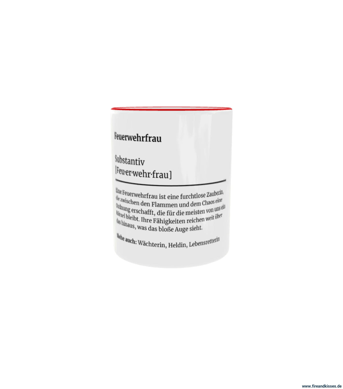 Fireandkisses feuerwehr-tasse „definition feuerwehrfrau“ - tasse feuerwehr-tasse „definition