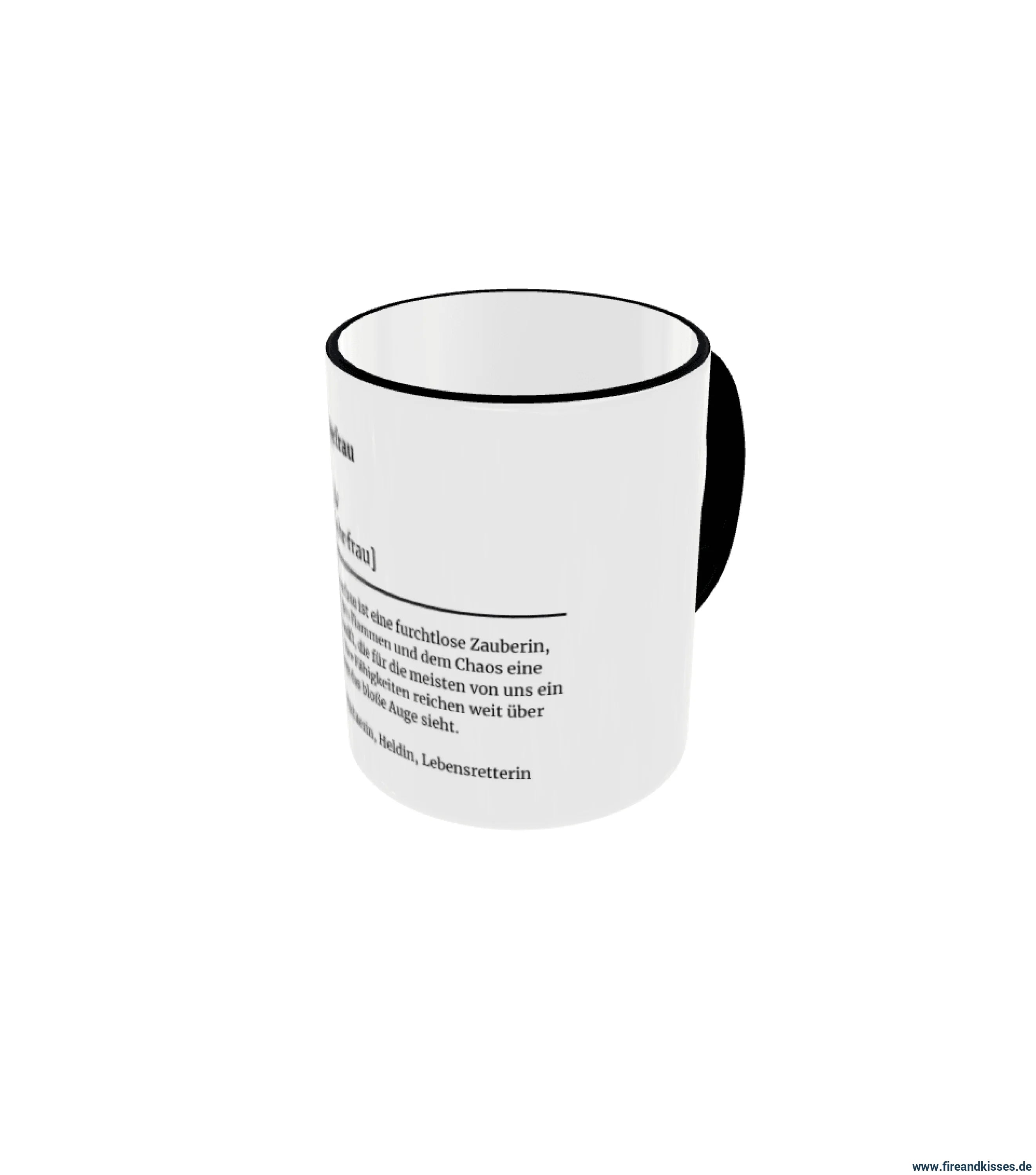 Fireandkisses feuerwehr-tasse „definition feuerwehrfrau“ - tasse feuerwehr-tasse „definition