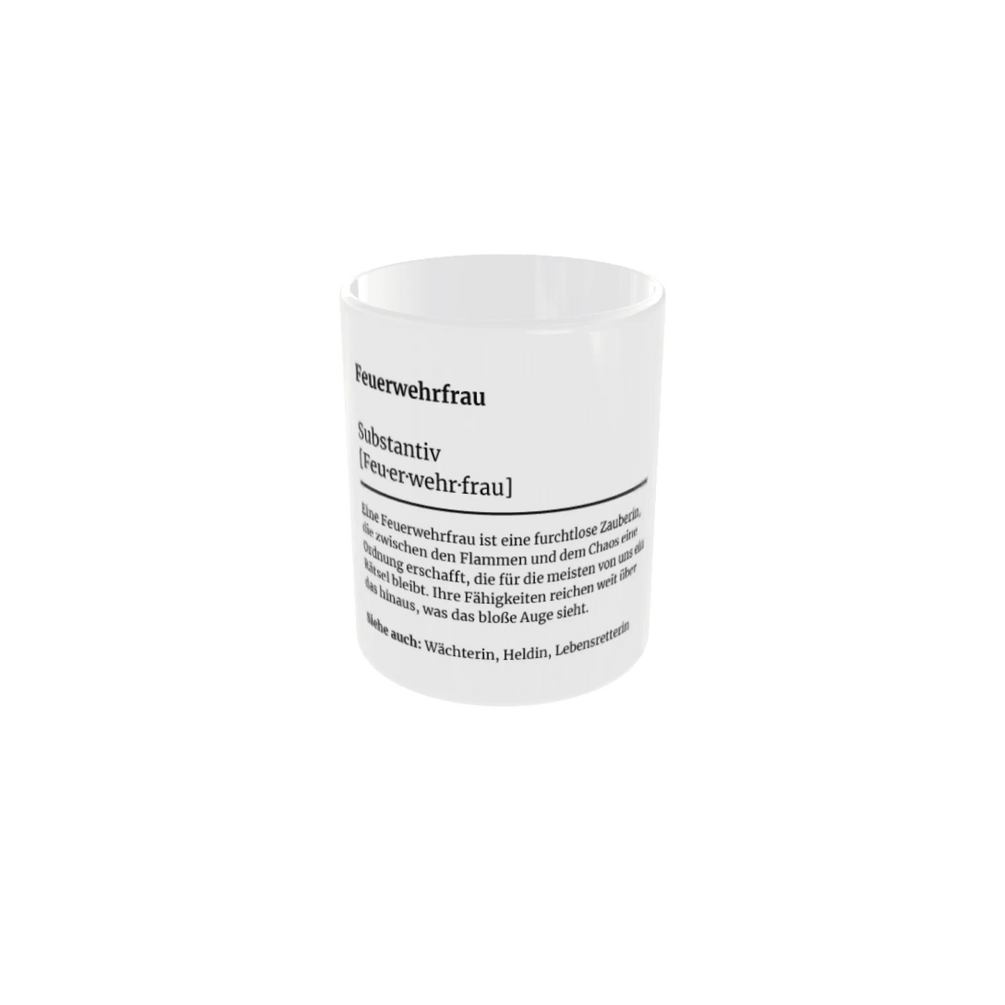 Fireandkisses feuerwehr-tasse „definition feuerwehrfrau“ - weiß - tasse feuerwehr-tasse „definition