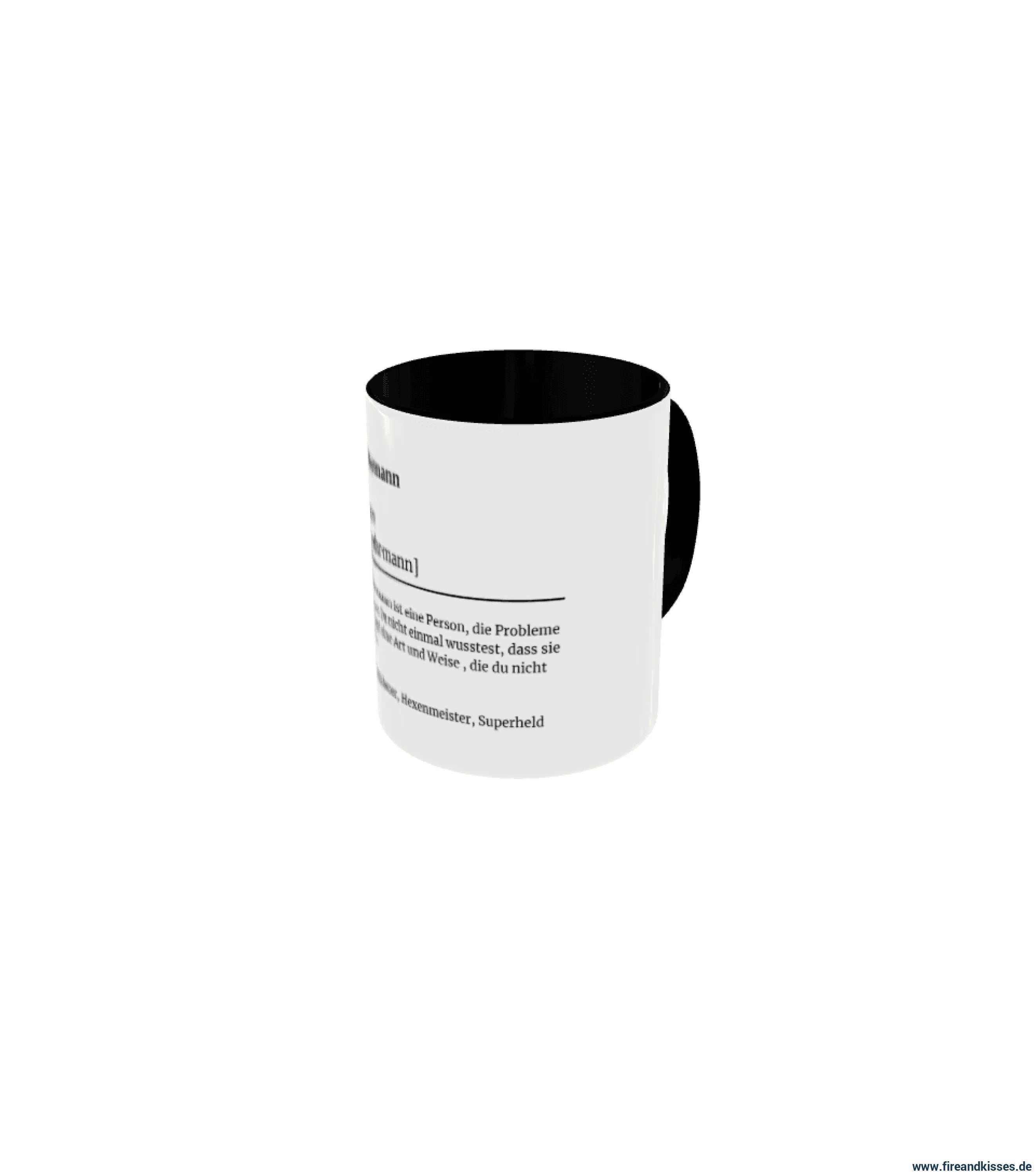 Fireandkisses feuerwehr-tasse „definition feuerwehrmann“ - tasse feuerwehr-tasse „definition