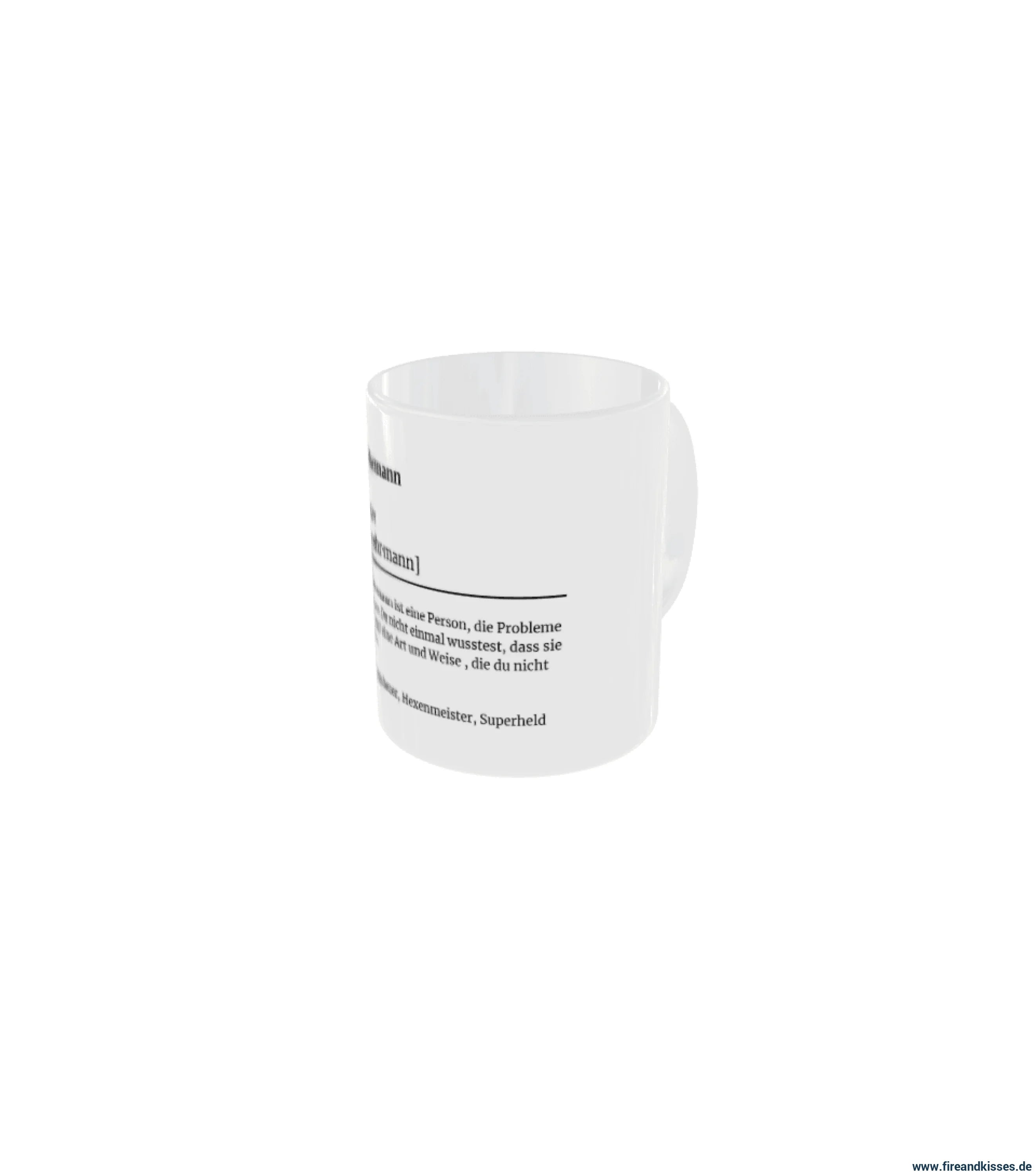 Fireandkisses feuerwehr-tasse „definition feuerwehrmann“ - tasse feuerwehr-tasse „definition