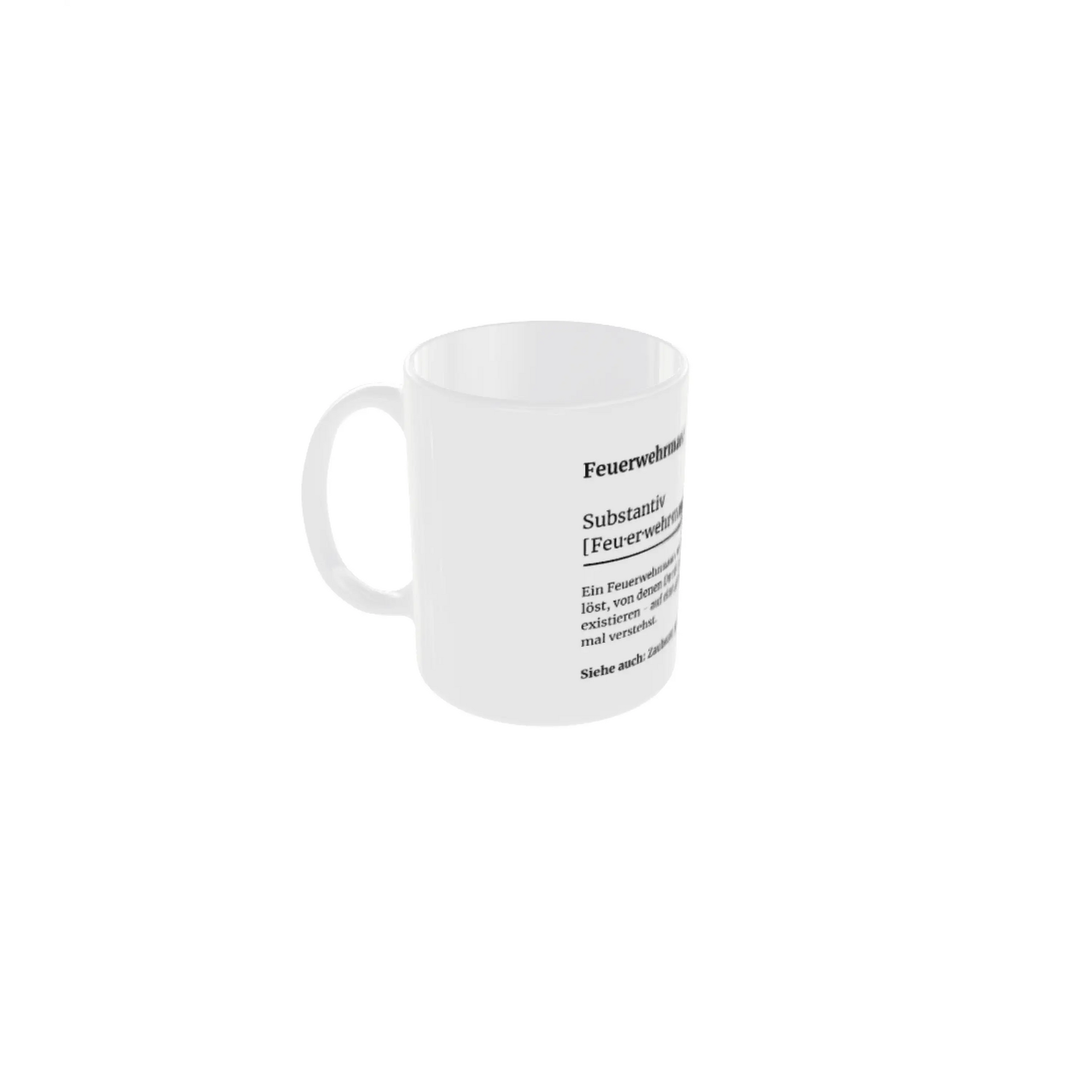 Fireandkisses feuerwehr-tasse „definition feuerwehrmann“ - tasse feuerwehr-tasse „definition