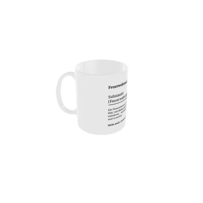 Fireandkisses feuerwehr-tasse „definition feuerwehrmann“ - tasse feuerwehr-tasse „definition