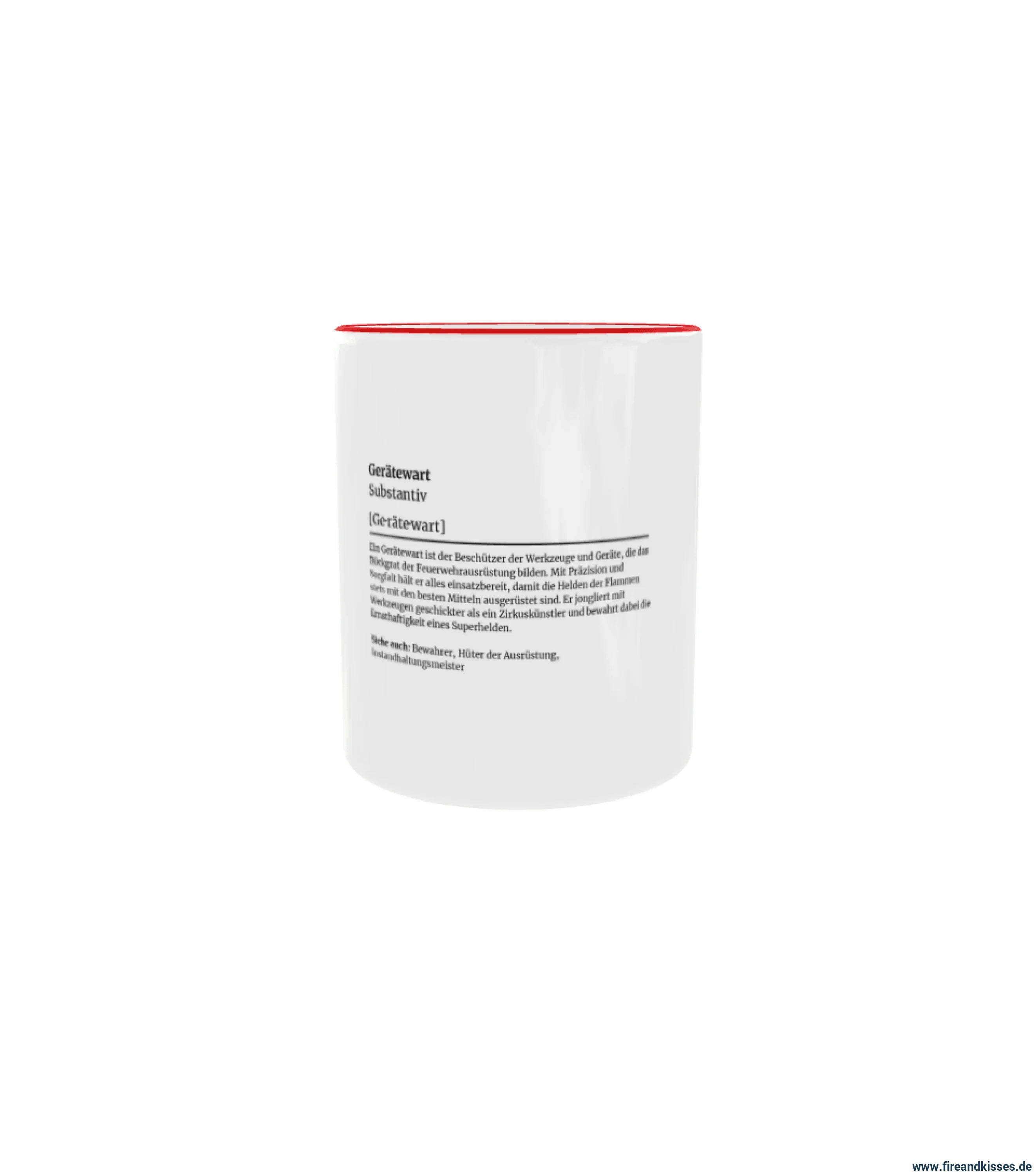 Fireandkisses feuerwehr-tasse „definition gerätewart“ - tasse feuerwehr-tasse „definition gerätewart“