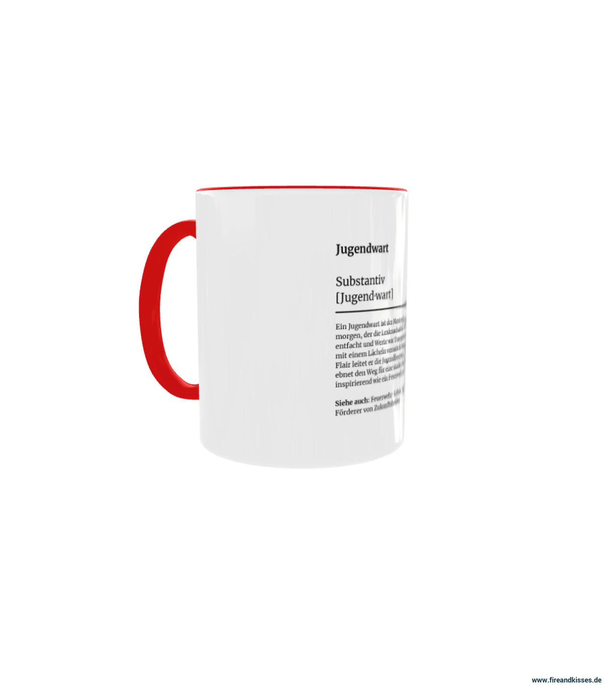 Fireandkisses feuerwehr-tasse „definition jugendwart“ - tasse feuerwehr-tasse „definition jugendwart“