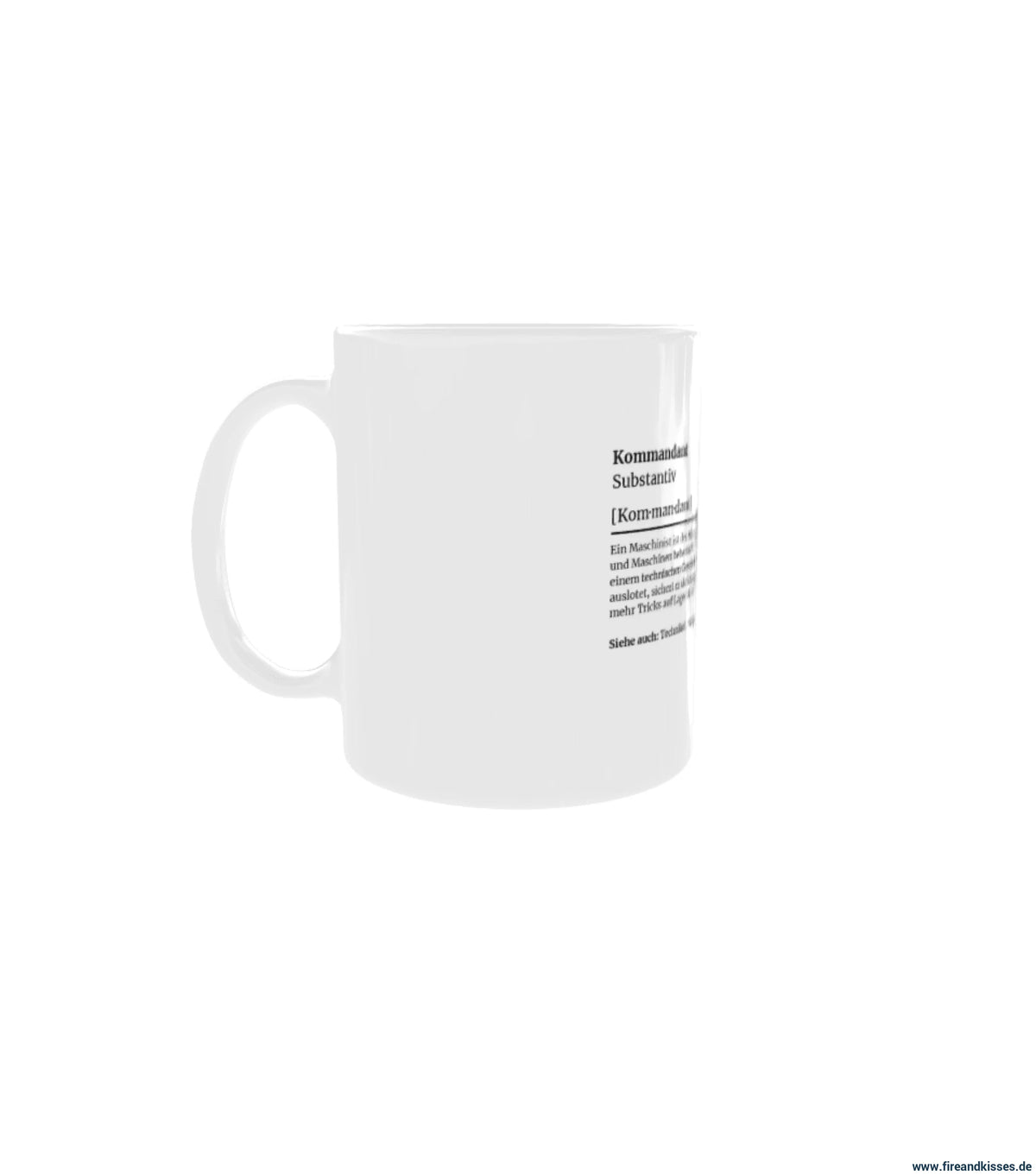 Fireandkisses feuerwehr-tasse „definition kommandant“ - tasse feuerwehr-tasse „definition kommandant“