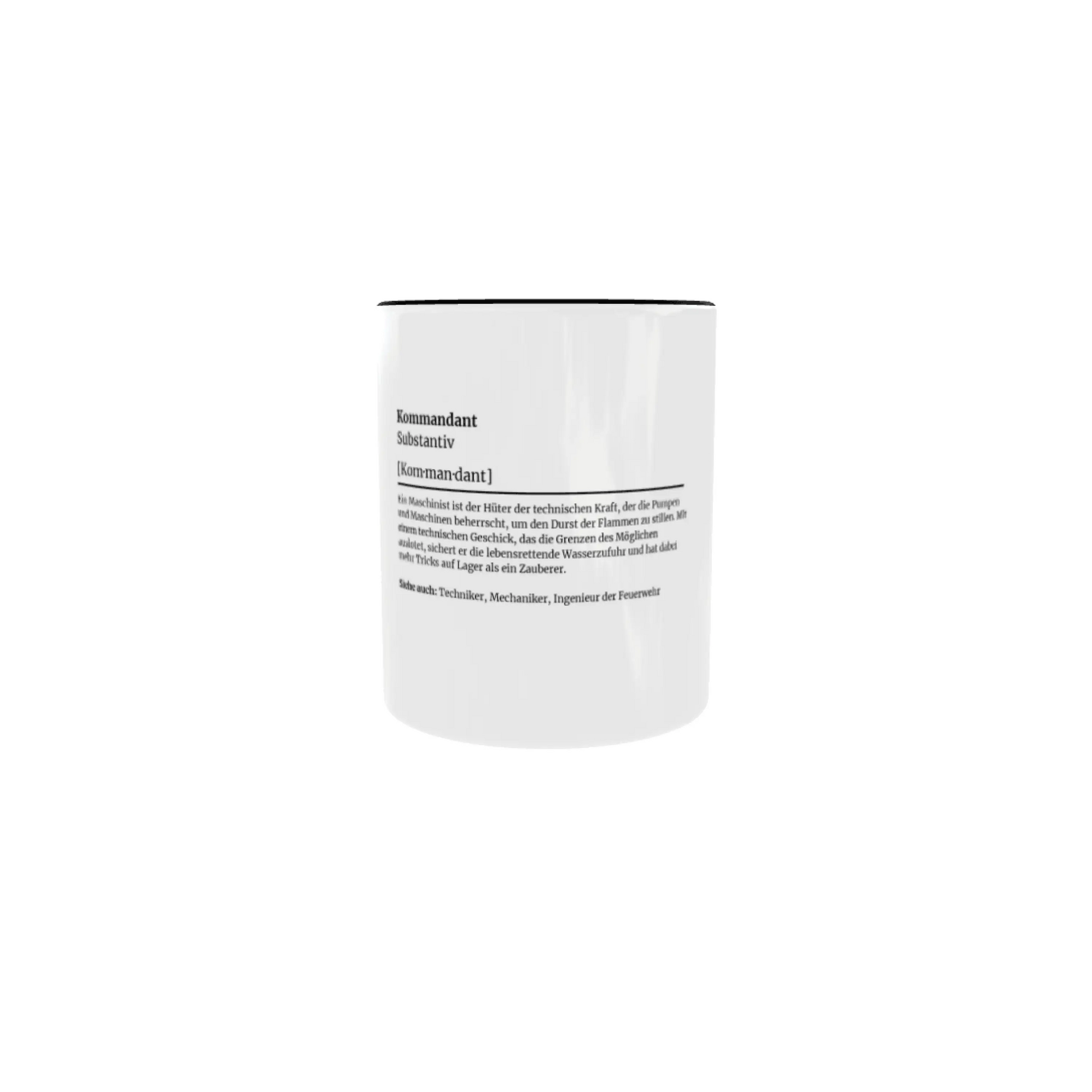 Fireandkisses feuerwehr-tasse „definition kommandant“ - tasse feuerwehr-tasse „definition kommandant“