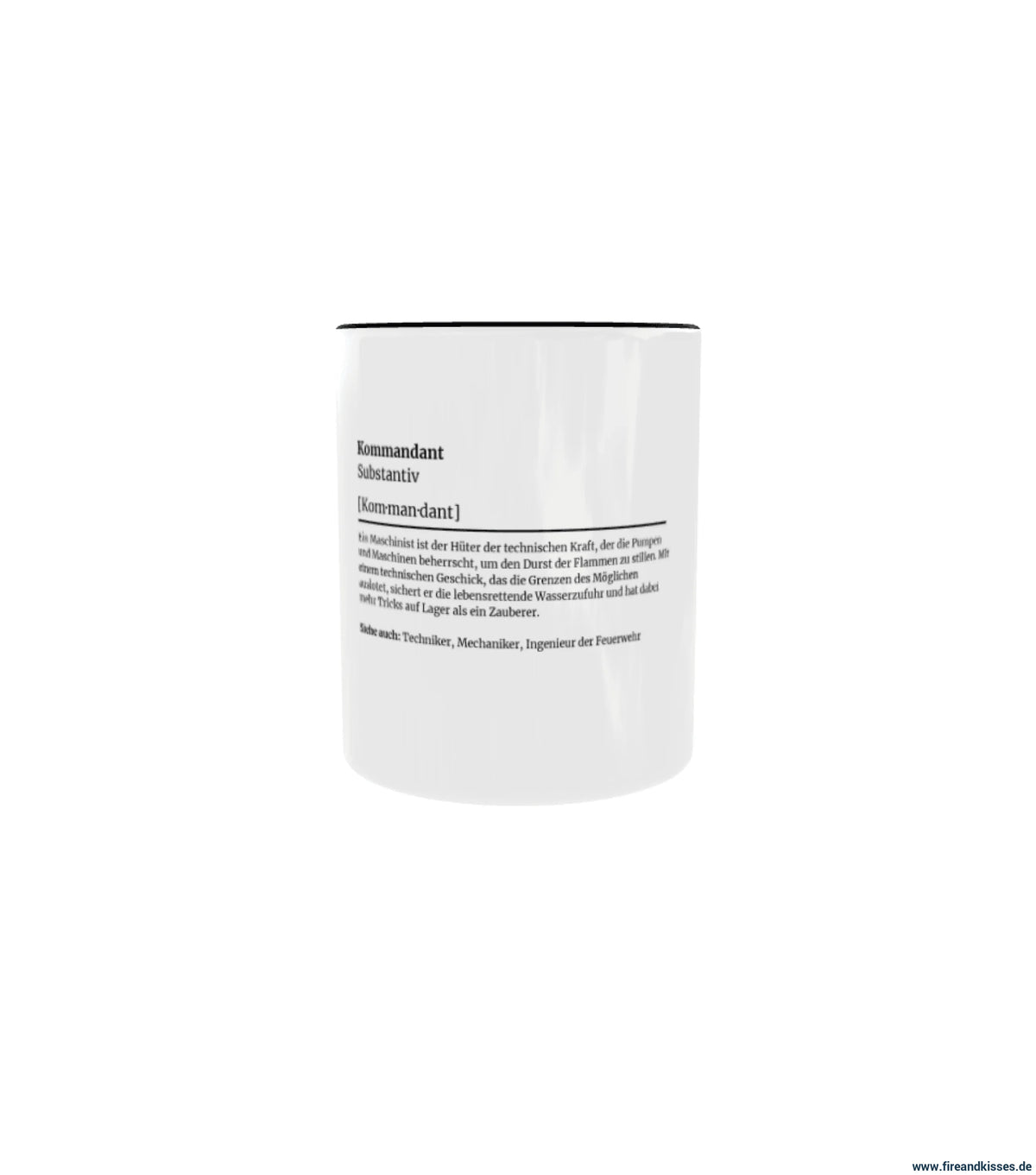 Fireandkisses feuerwehr-tasse „definition kommandant“ - tasse feuerwehr-tasse „definition kommandant“