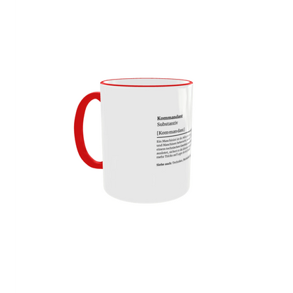 Fireandkisses feuerwehr-tasse „definition kommandant“ - tasse feuerwehr-tasse „definition kommandant“