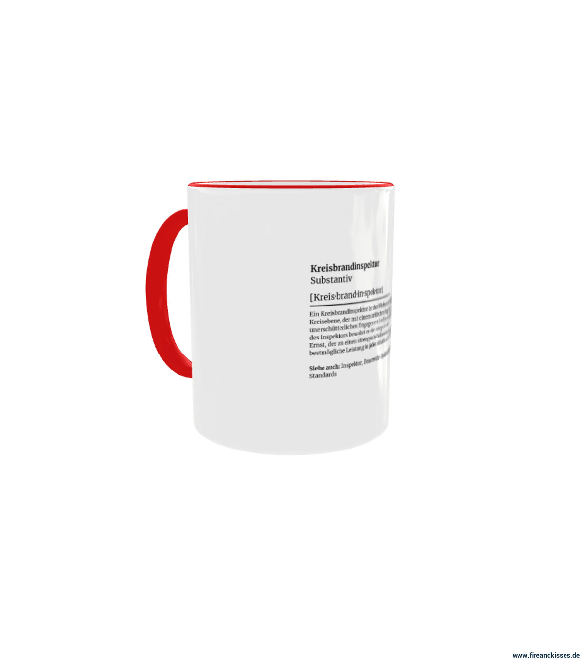 Fireandkisses feuerwehr-tasse „definition kreisbrandinspektor“ - tasse feuerwehr-tasse „definition