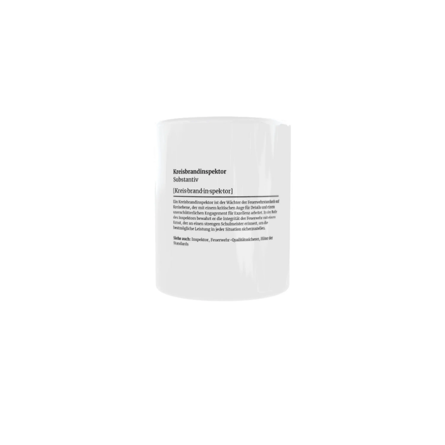 Fireandkisses feuerwehr-tasse „definition kreisbrandinspektor“ - weiß - tasse feuerwehr-tasse „definition