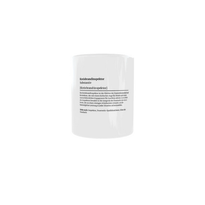 Fireandkisses feuerwehr-tasse „definition kreisbrandinspektor“ - weiß - tasse feuerwehr-tasse „definition