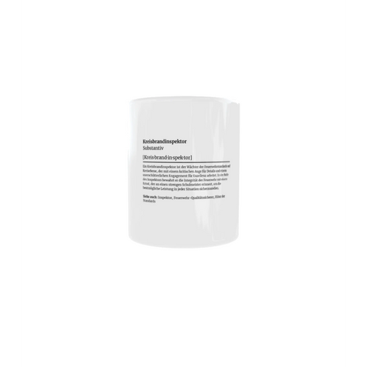 Fireandkisses feuerwehr-tasse „definition kreisbrandinspektor“ - weiß - tasse feuerwehr-tasse „definition