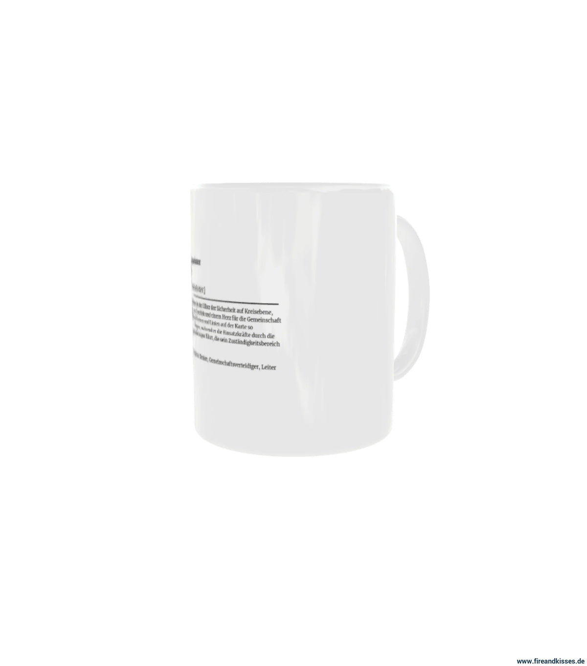 Fireandkisses feuerwehr-tasse „definition kreisbrandmeister“ - tasse feuerwehr-tasse „definition