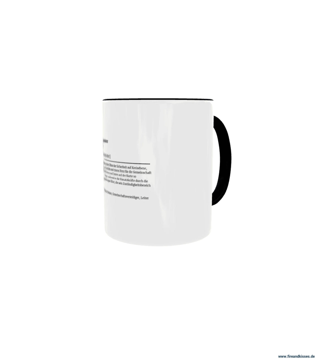Fireandkisses feuerwehr-tasse „definition kreisbrandmeister“ - tasse feuerwehr-tasse „definition