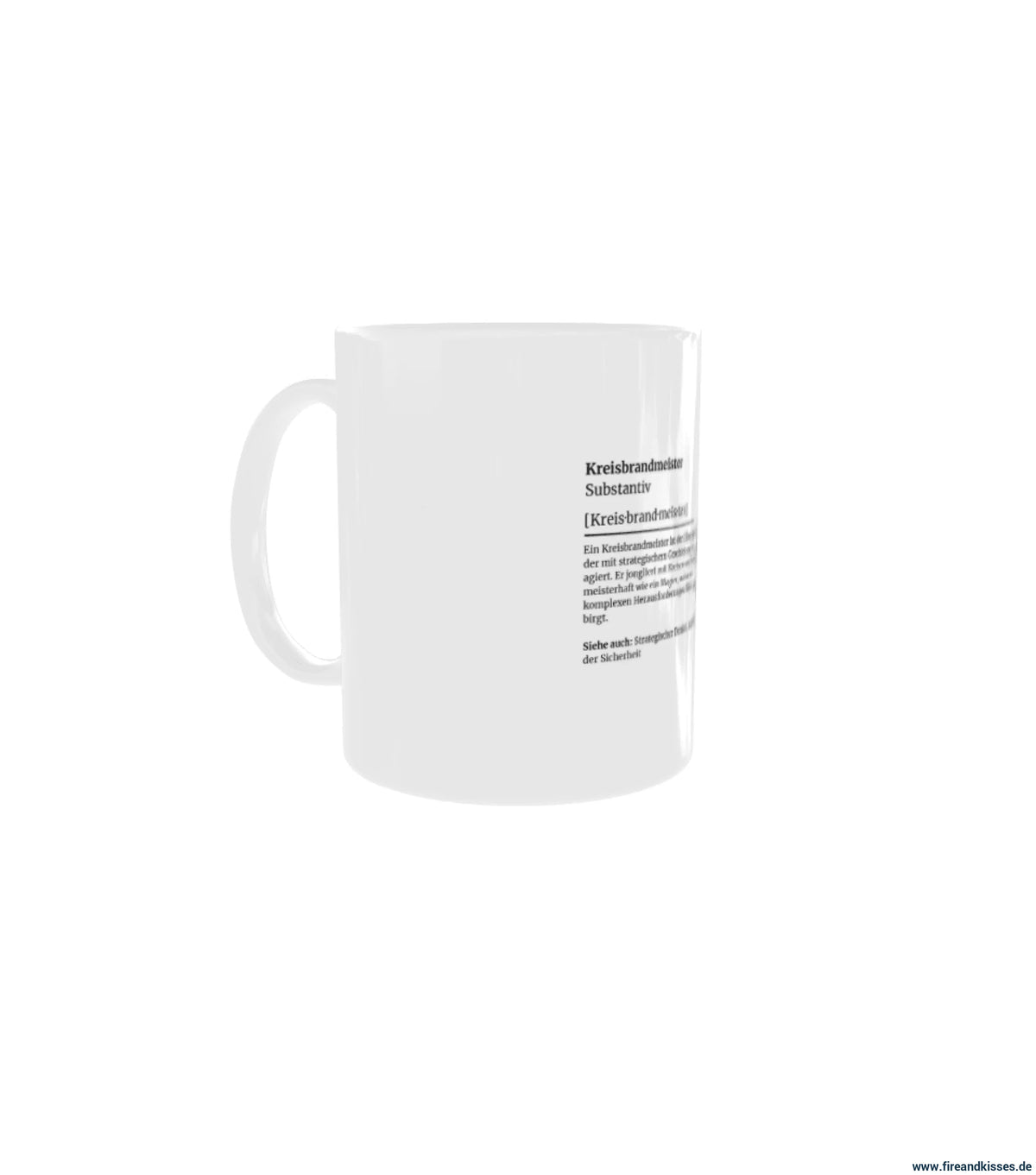 Fireandkisses feuerwehr-tasse „definition kreisbrandmeister“ - tasse feuerwehr-tasse „definition