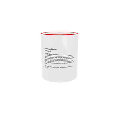 Fireandkisses feuerwehr-tasse „definition kreisbrandmeister“ - roter rand & henkel - tasse feuerwehr-tasse „definition
