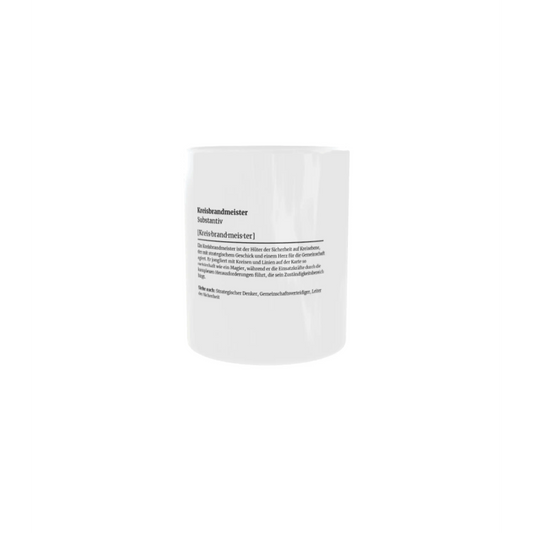Fireandkisses feuerwehr-tasse „definition kreisbrandmeister“ - weiß - tasse feuerwehr-tasse „definition