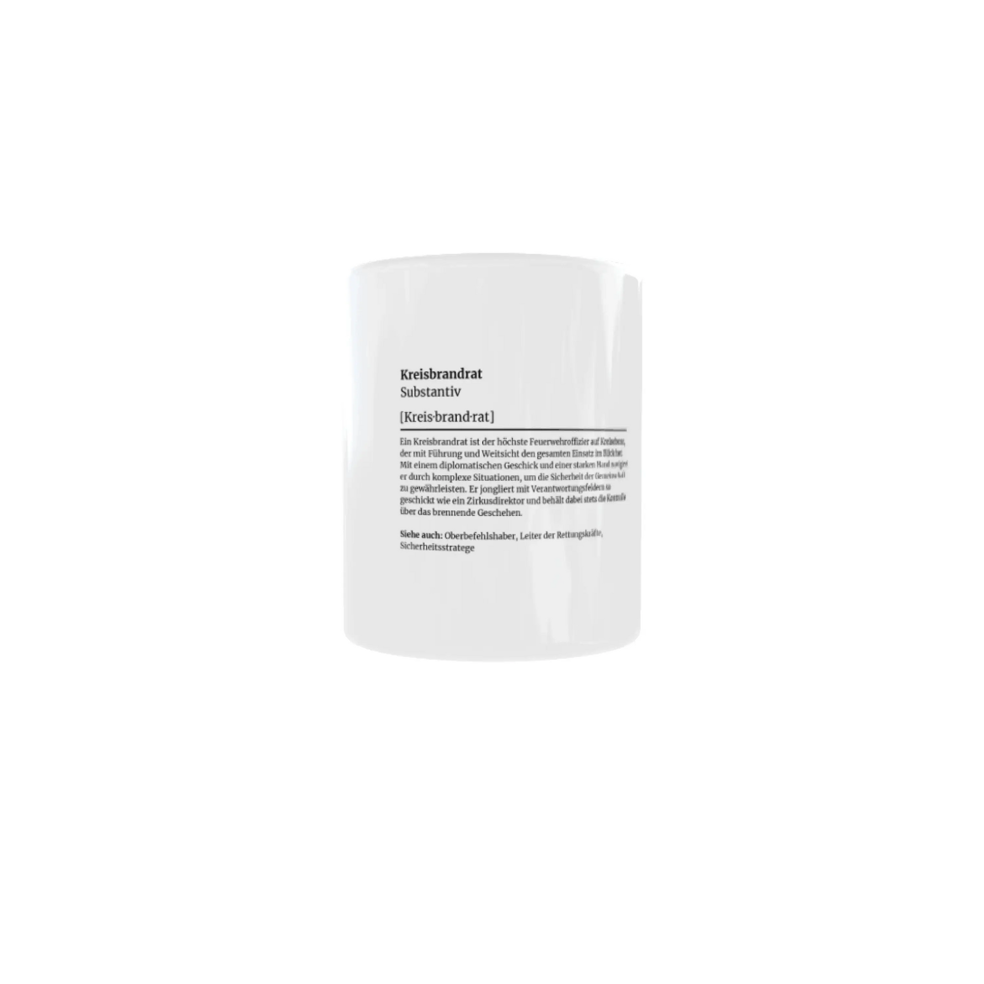 Fireandkisses feuerwehr-tasse „definition kreisbrandrat“ - weiß - tasse feuerwehr-tasse „definition