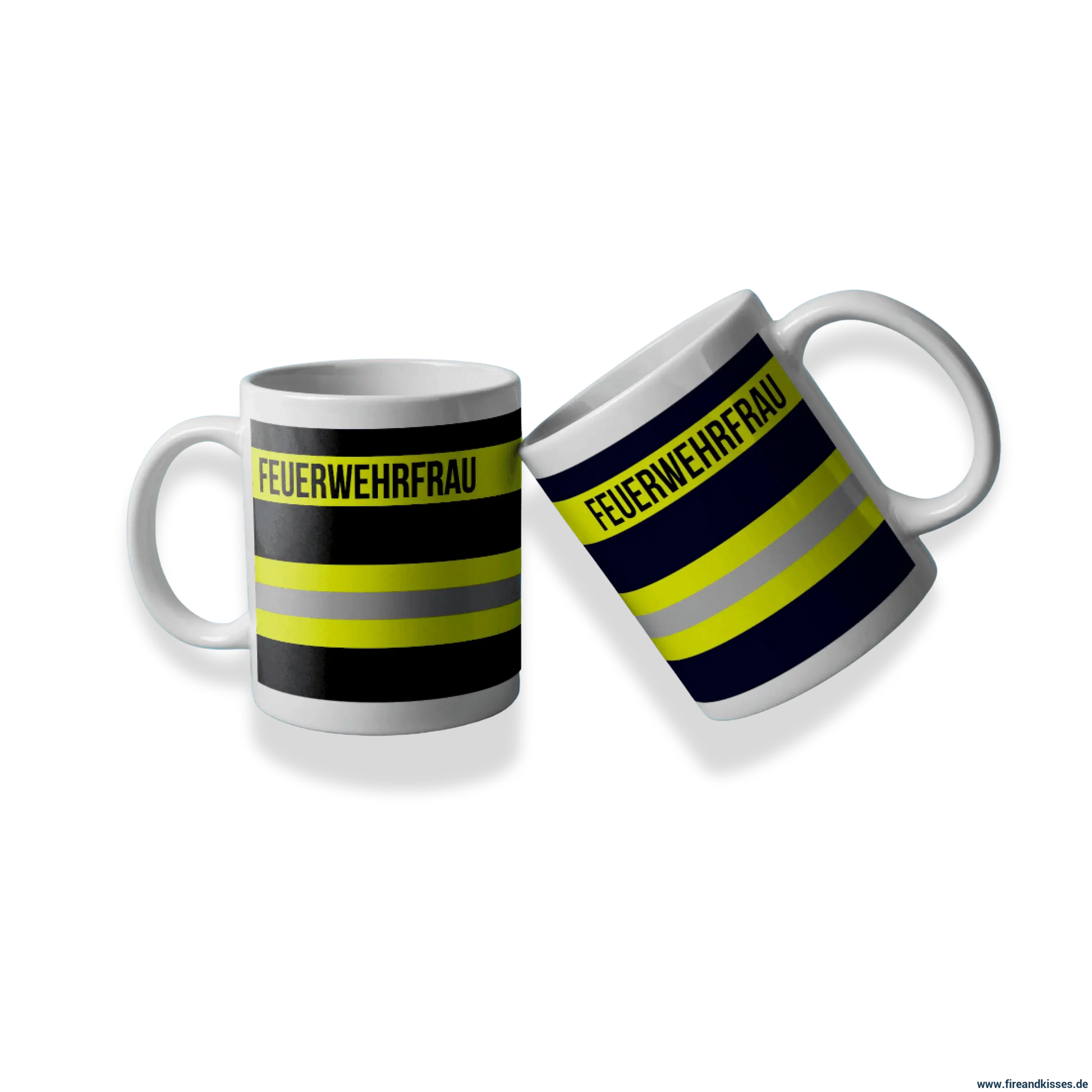 Fireandkisses feuerwehr-tasse „feuerwehrfrau“ - tasse feuerwehrfrau | keramik 0,3l spülmaschinenfest