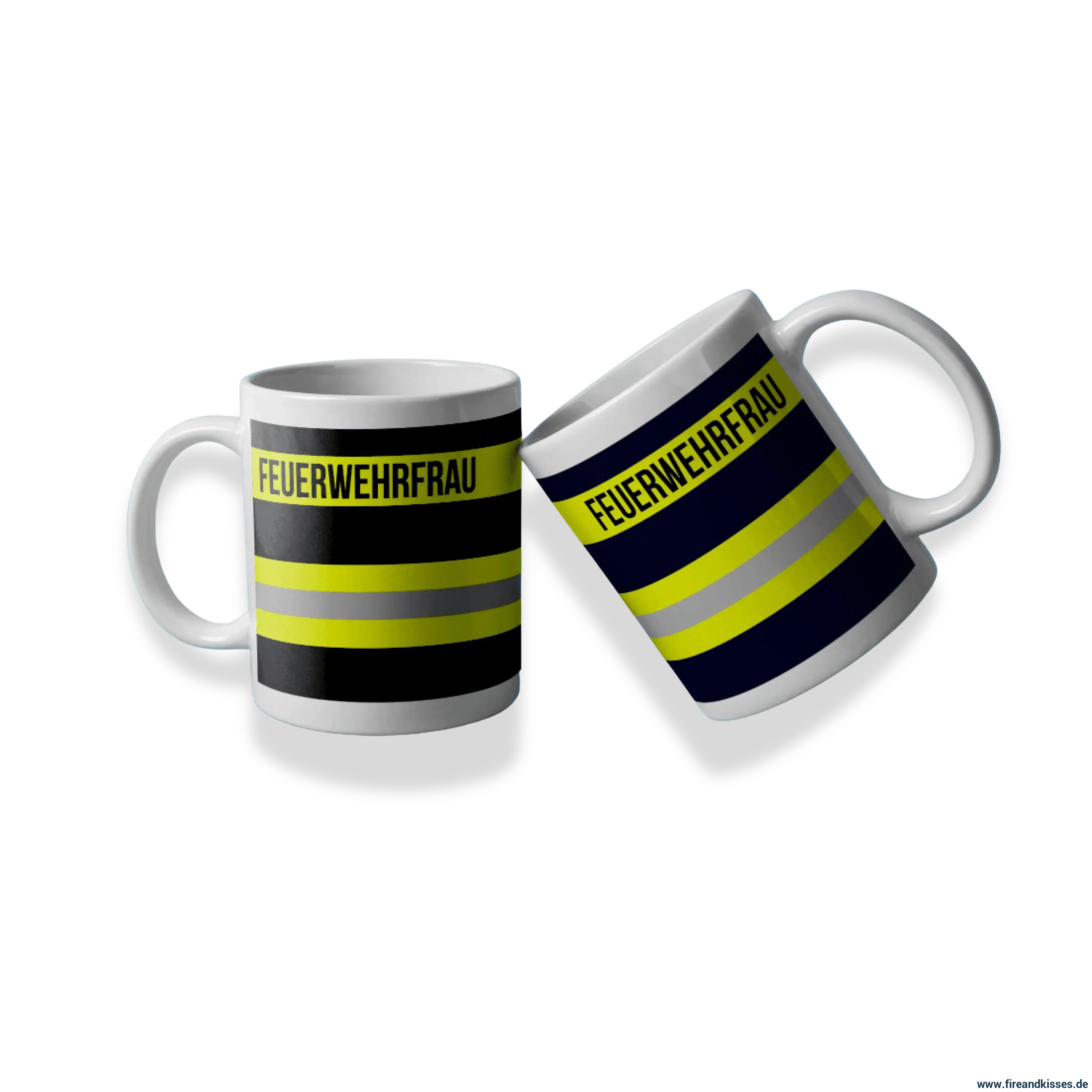 Fireandkisses feuerwehr-tasse „feuerwehrfrau“ - tasse feuerwehrfrau | keramik 0,3l spülmaschinenfest