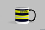 Fireandkisses feuerwehr-tasse „gerätewart“ - schwarzer rand & henkel - tasse gerätewart | keramik 0,3l spülmaschinenfest
