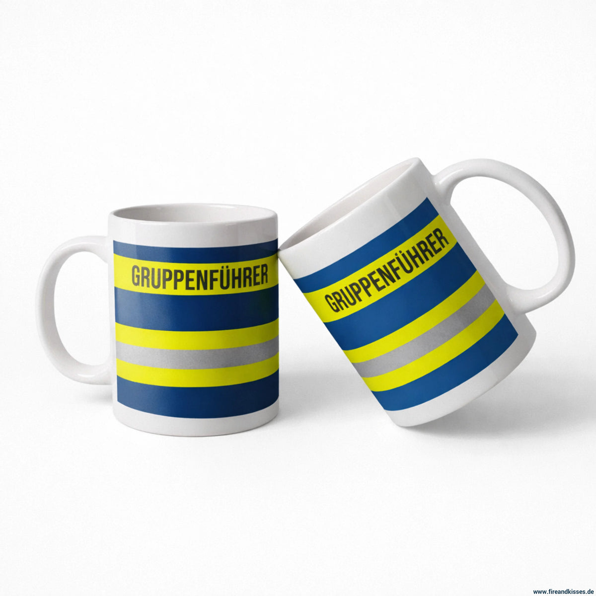 Fireandkisses feuerwehr-tasse „gruppenführer“ - tasse gruppenführer | keramik 0,3l spülmaschinenfest